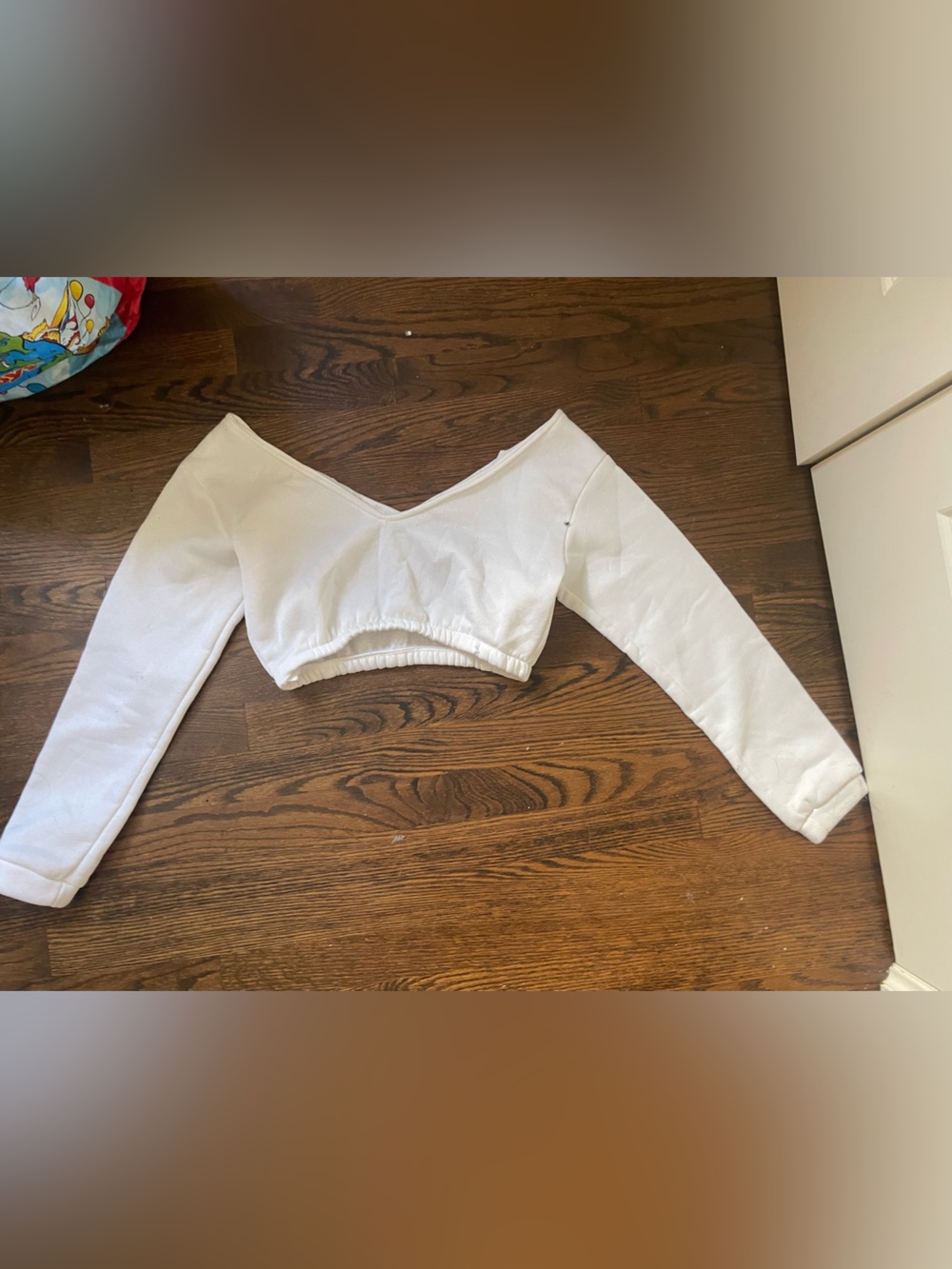 Women's White Off-Shoulder Cropped Top